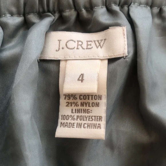 🌟 J.Crew Heather Lace Mini Skirt, Size 4, Green - Picture 5 of 9